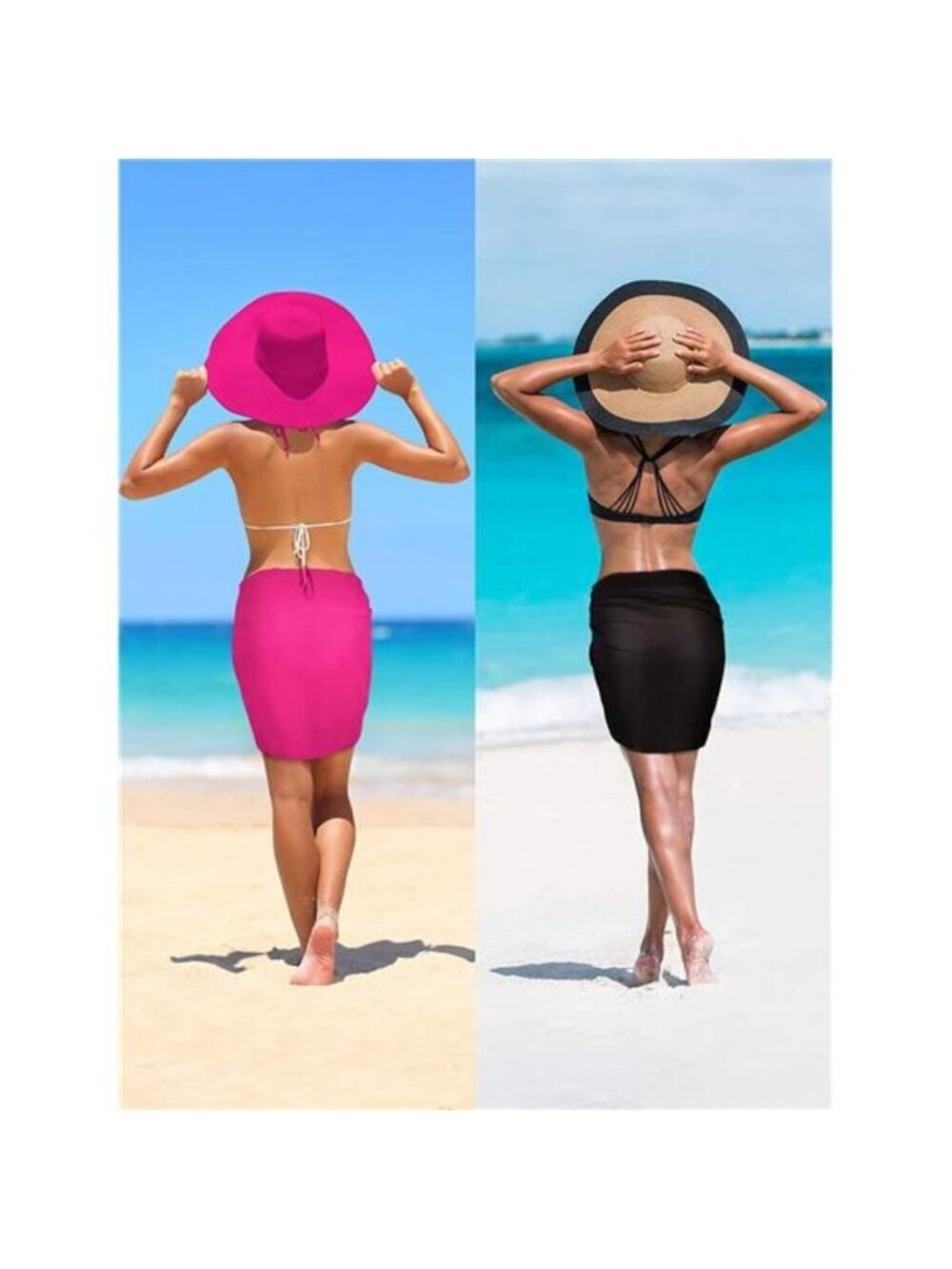 2 Pieces Sarong Coverups for Women Bathing Suit Wrap - Picture 7 of 7